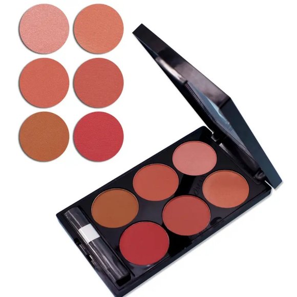 6-color Blush Palette Easy To Color Natural Three-dimensional Makeup - Picture 3 of 5